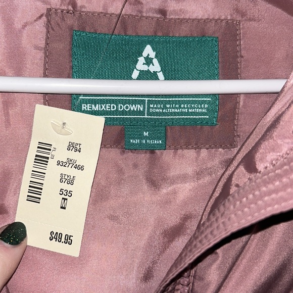 Aeropostale Mauve Puffer Vest - Picture 3 of 4